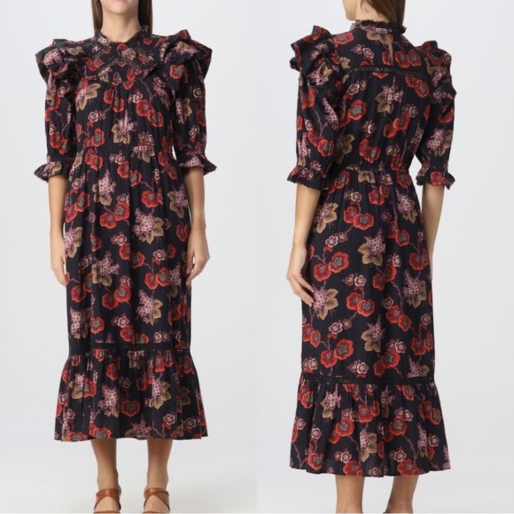【Sinoon】 Puff Sleeve Pintuck Dress /追跡付 Off-Shoulder Smocked Puff Sleeve Maxi Dress – SNIDEL