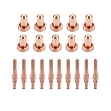 KEMAO 9-8253 120A Nozzle Tips 9-8215 Electrode, 20Pack, Fit for Thermal Dynam...