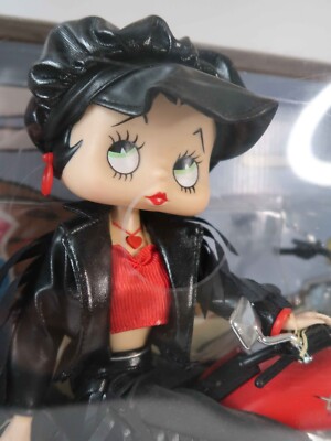 New Vintage BETTY BOOP on Chopper / Motorcycle / Bike Figurine in