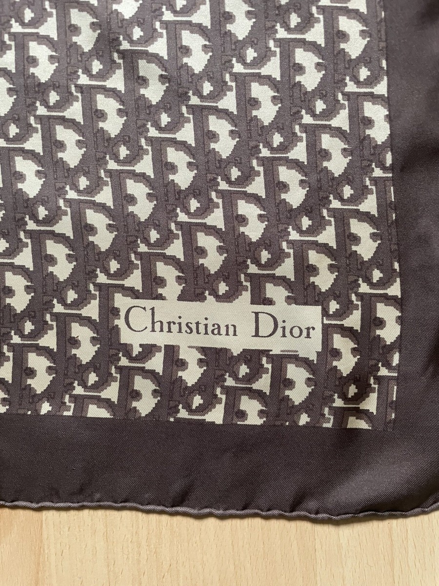CHRISTIAN DIOR Maxi Scarf Monogram Oblique. | eBay