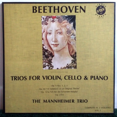 Beethoven, Mannheimer Trio   Trios For Violin, Cello & Piano Vinyl Box Classical