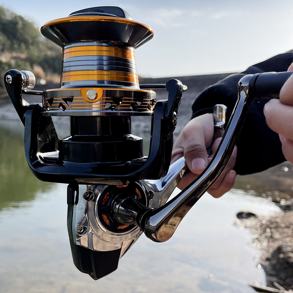 daiwa 12000 reel Fishing reel 12000 Metail line cup 30KG Max Drag Shot Saltwater Spinning  Reel