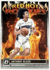 Anthony Black Red Hot Rookies Holo Prizm 2023-24 Panini Donruss Optic Basketball