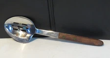 Vtg WARCO Stainless Steel Slotted Spoon/Cutter Connorsville Co-Op Creamery Adver