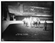 Basketball Durland's: Shooting for a basket c1900 Large Historic Old Photo