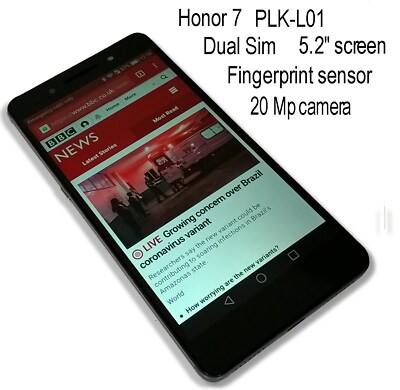 Huawei Honor 7 PLK-L01 5,2'' Dual Sim entsperrt 3GB RAM 16GB Speicher 20Mpx - GEBRAUCHT