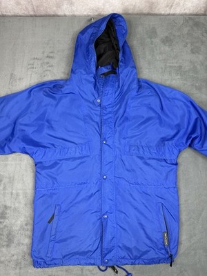 Helly Hansen Jacket Mens Small Blue  Packable Hooded Waterproof Anorak