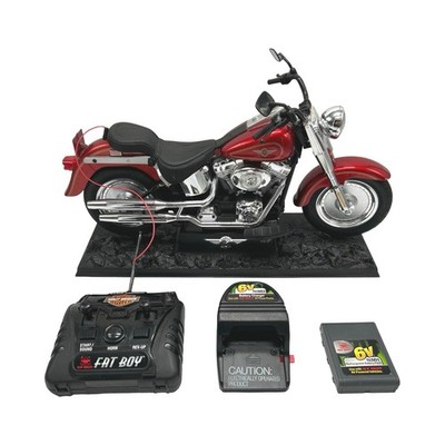 HARLEY-DAVIDSON ラジコン New Bright Harley-Davidson Fat Boy RC Motorcycle Red 49MHz with