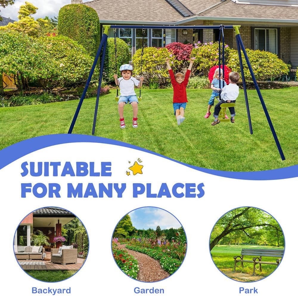 S For Backyard With Glider Outdoor Play Set For Kids