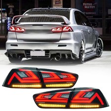 L+R Rauch LED Rückleuchten Rückleuchten Für Mitsubishi Lancer EVO 2008 2009-2017