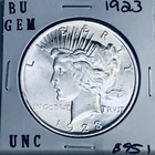 1923 P BU GEM PEACE SILVER DOLLAR UNC MS+++ U.S. MINT RARE COIN 8951