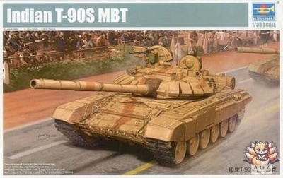 TRUMPETER 1/35 Indian T-90S Main Battle Tank Model Plastic Model
