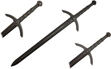 41 1/4" Polypropylene Black Long Knight Medieval Sword Performance