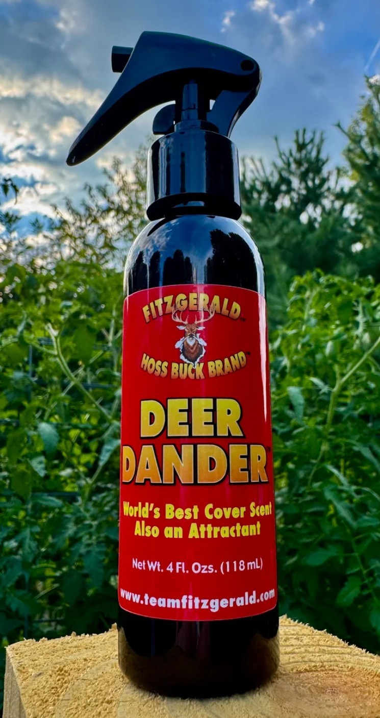 Team Fitzgerald Deer Dander NEW Pro Style 4 oz Locking Trigger Sprayer Bottle
