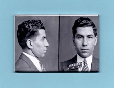 LUCKY LUCIANO MUGSHOT *2X3 FRIDGE MAGNET* ITALIAN GANGSTER MAFIA BOSS GENOVESE