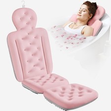 Full Body Bath Pillow for Bathtub, Thick Bathtub Cushion with Laundry Bag, Lu...