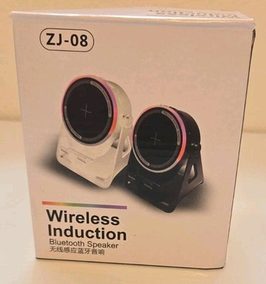 Wireless Induction Speaker 3-in-1 Bluetooth Speaker With Phone Stand Black