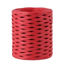 Raffia Paper Ribbon - 656 Ft Length, 1/4 Inch Width Red Twisted Raffia String...