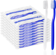 50 Pcs Prepasted Disposable Toothbrushes Bulk Individually Wrapped Pre Pasted So
