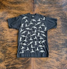Vintage Fashion Victim 90s Skeletons Sex Single Stitch TShirt Size L Made In USA