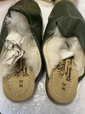 Sabah Denali GreenShearling Baba Size 42 Mens Slipper Unisex Flat Driving 
