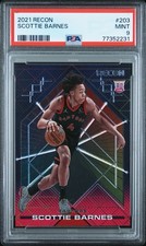 2021-22 Recon Rookie #203 Scottie Barnes #203 RC ROOKIE RAPTORS BASE | PSA 9 |