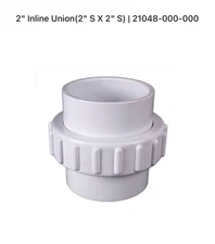 CMP Inline Union 2" Slip x 2" Slip - 21048-000-000 - White