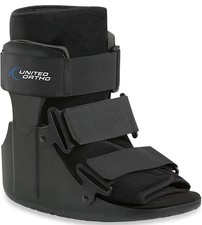 United Ortho USA14115 Short Air Cam Walker Fracture Boot, Medium, Black - 190