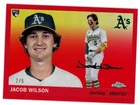 2025 Topps Chrome Platinum Jacob Wilson Rc Red Refractor 2/5