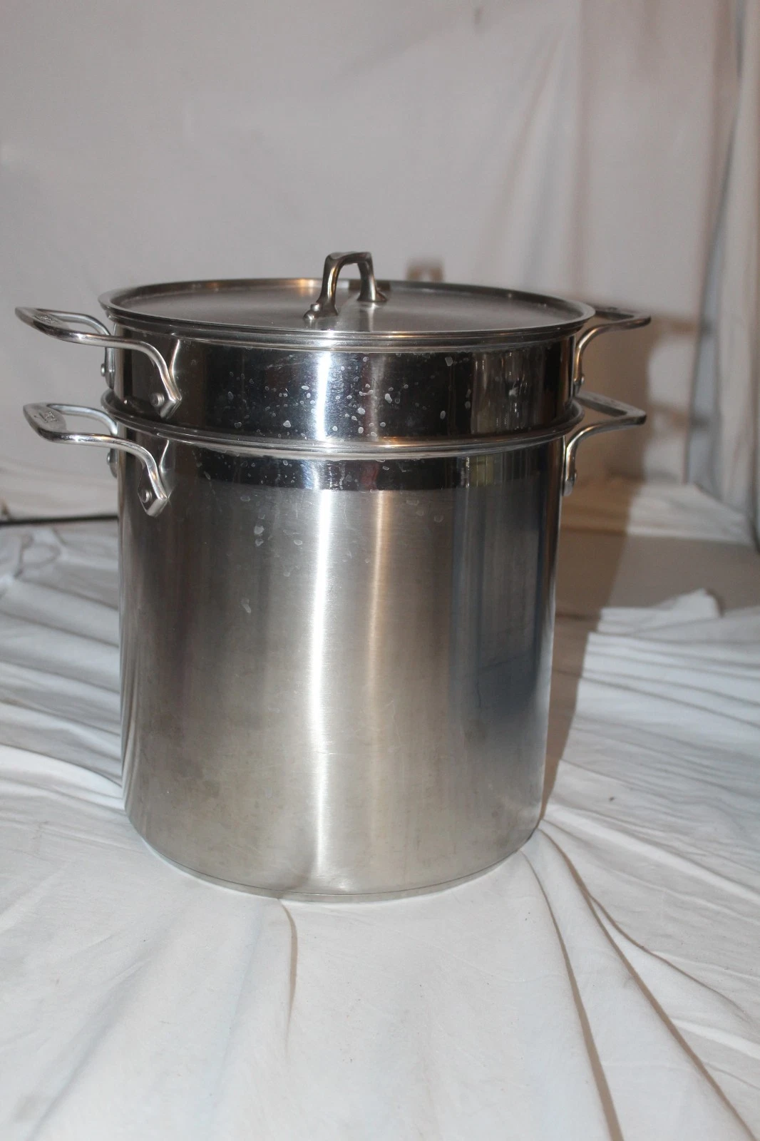 Al-Clad Steamer Pot 3 Pc Set 10" tall
