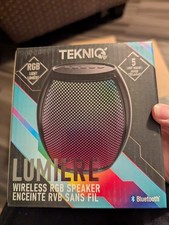 Rgb Light Lumiere Tekniq Wireless Speaker Led Light 5 Light Modes Blue Rgb Light Lumiere Tekniq Wireless Speaker Led Light 5 Light Modes Blue