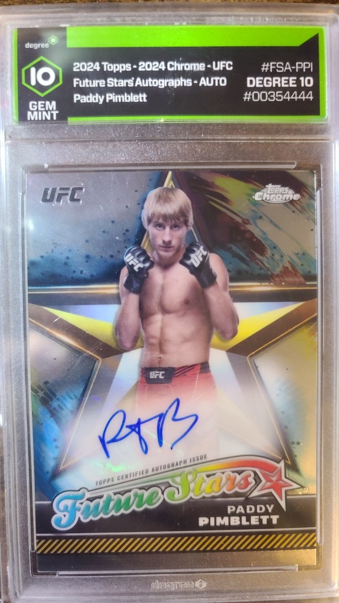 UFC パディ・ピンブレット ゴールドディスコ10シリカード psa9 2024 Topps Chrome UFC - Future Stars Autographs Paddy