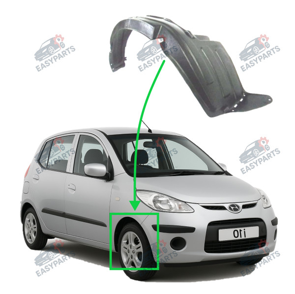 Radlauf StoßStange Locaro Vorne Rechts FüR Hyundai I10 2008 - 2011-image