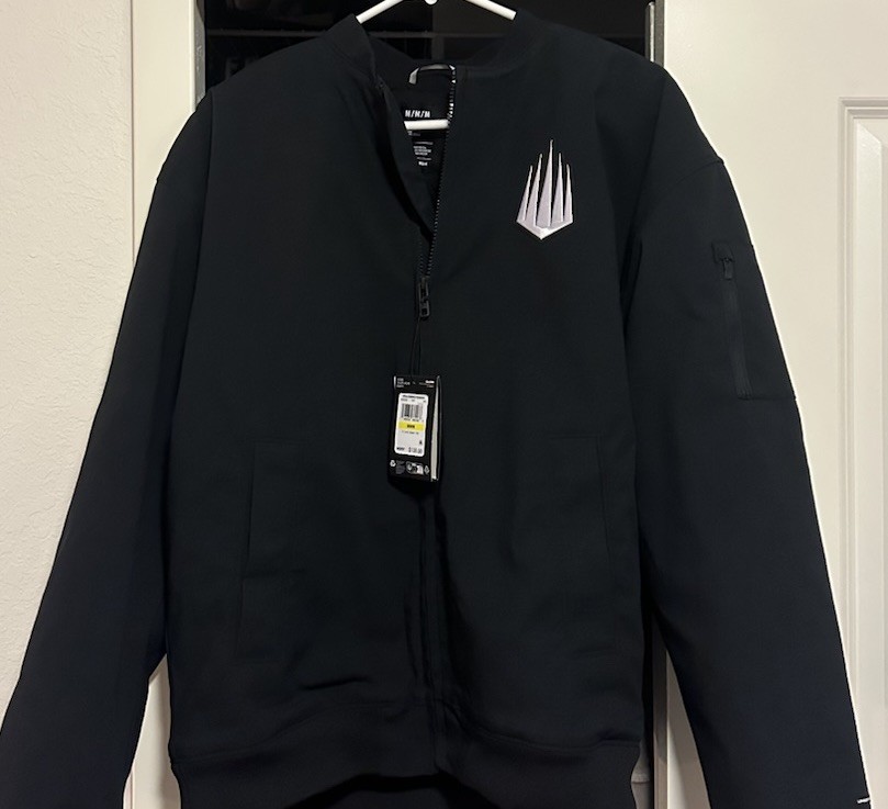 Under Armour Men's Black Bomber Jacket Full Zip Medium MSRP $130