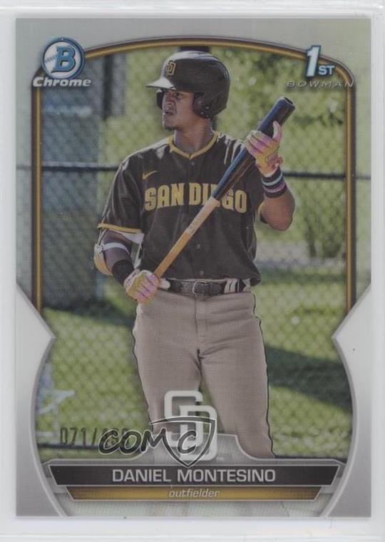 2023 Bowman Chrome Prospects Refractor 71/499 Daniel Montesino #BCP-114 6k2