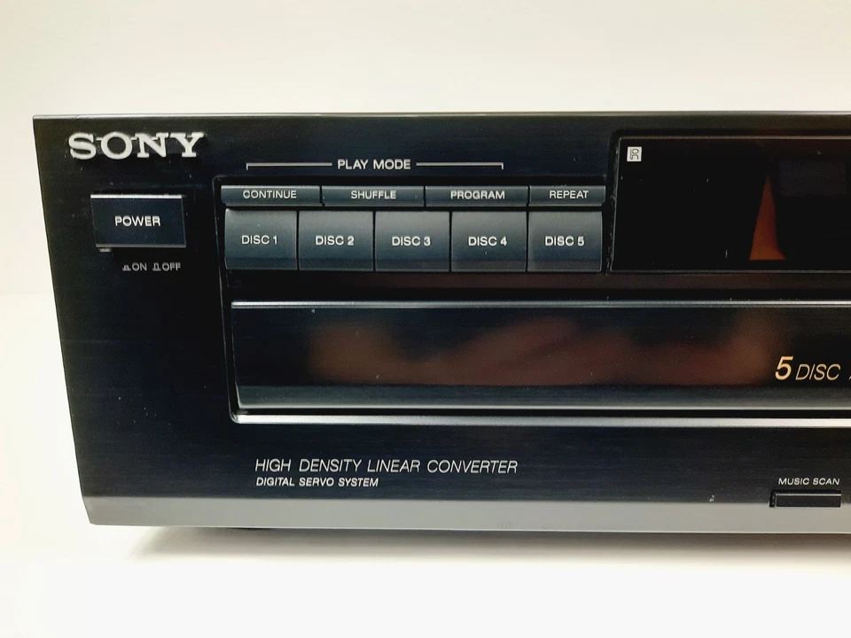 Sony CDP-C425 5-Disc Carousel CD Changer, No Remote, Tested Working - Image 2 of 4
