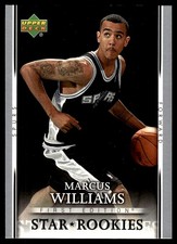 Marcus Williams 2007-08 Upper Deck First Edition #206 Spurs NBA READ FREE SHIP