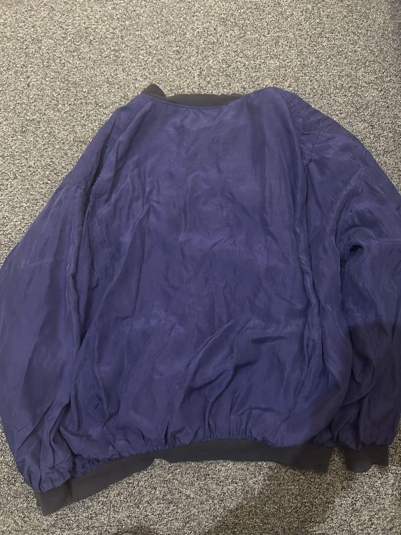 Giacca Bomber Yves Saint Laurent Pour Hommes Nylon Capispalla Uomo Taglia 95 Viola