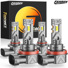 Fahren Forenner LED Headlight Bulbs Fahren H11+9005 LED Headlight Bulbs 300000LM Ultra Brigt 4Pack High/Low/Fog Beam