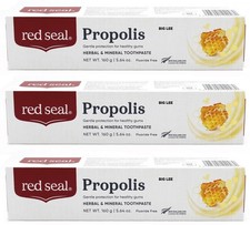 Red Seal Propolis Herbal Mineral Natural Toothpaste 160g x 3 Pack 480g