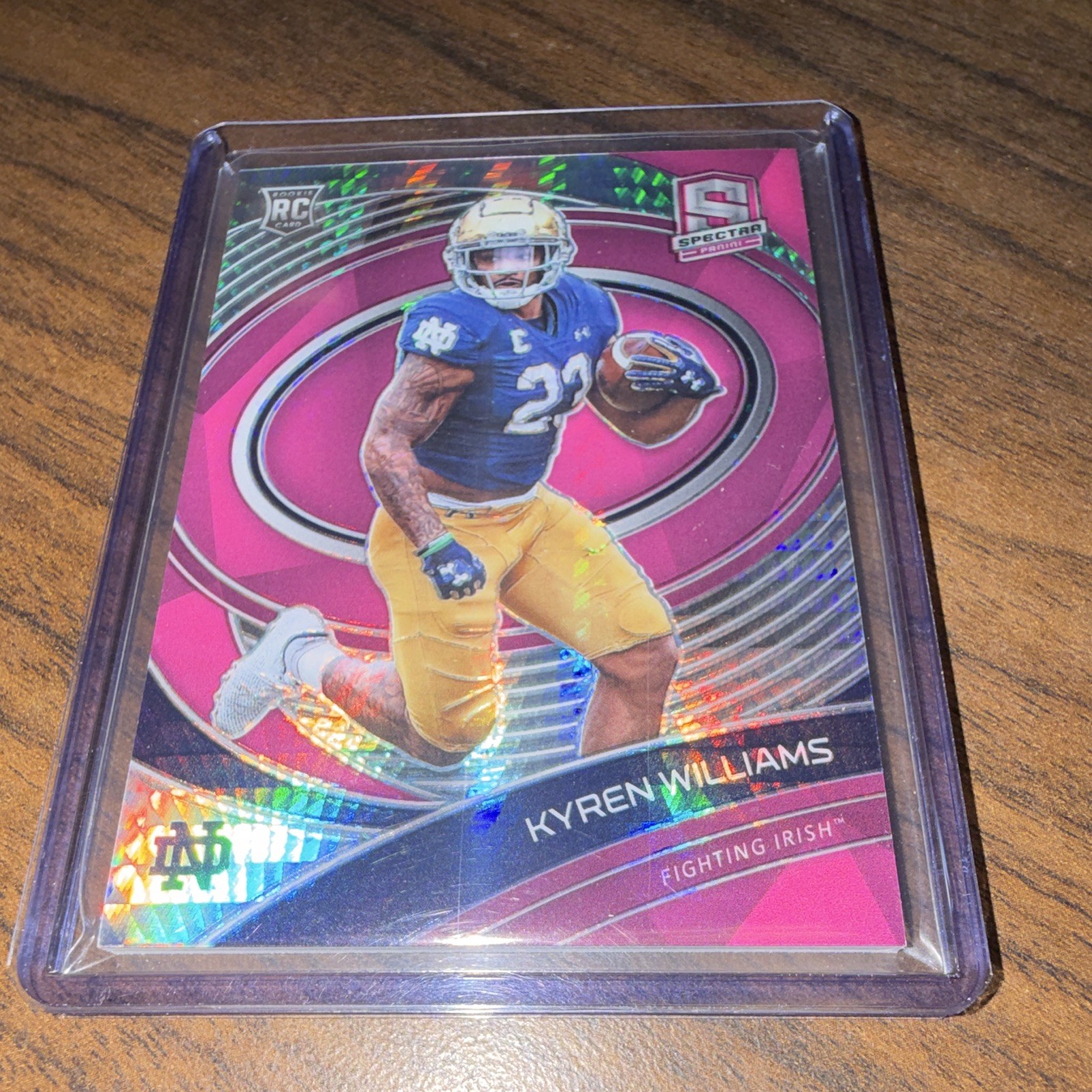 Kyren Williams Panini Chronicles Draft Picks Spectra #24 Neon Pink