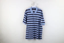 Polo Golf Ralph Lauren Mens XL Distressed Striped Color Block Knit Polo Shirt
