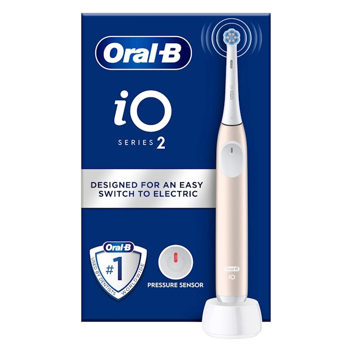 Oral-B Licht Io 2 Elektrische Zahnbürste, Hellrosa, Für Erwachsene, 3 Reinigungsmodi, Sanft Für Das Zahnfleisch, Weiche Bürste, Zubehör, Ersatzbürste, Ladegerät - Bild 2