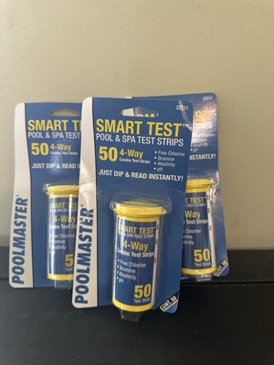 Poolmaster 22211 Smart Test 4-Way Pool and Spa Test Strips - 50Ct