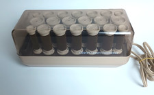 Clairol Custom Care Setter KF-20 Hot Rollers Hair Curlers Velvet No Clips Vintag