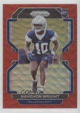 2021 Panini Prizm Rookie Red Wave Prizm 36/149 Nahshon Wright #438 00am