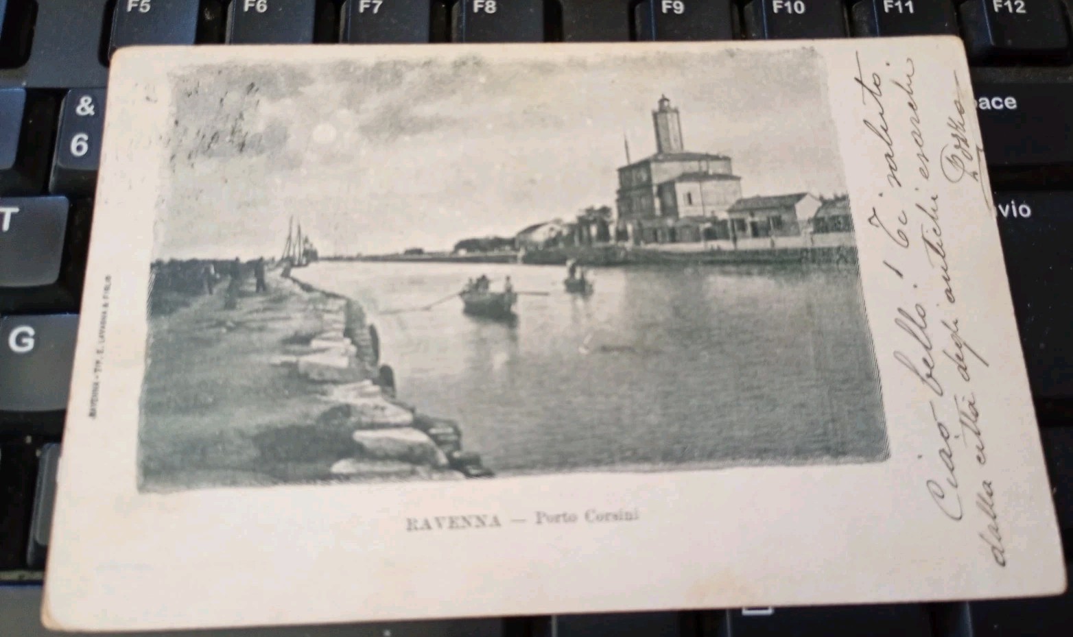 Cartolina Ravenna Porto Corsini Spedita Inizi 900