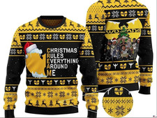 Wu Tang Clan Ugly Christmas Sweater Wu-tang Clan Merry Christmas Ugly Sweater