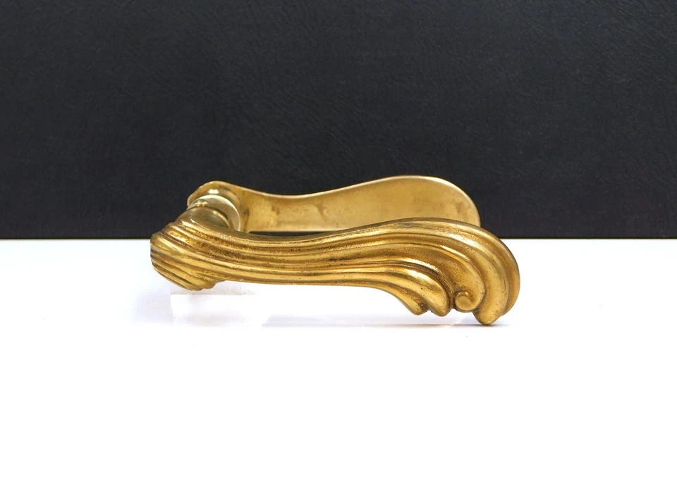 ▨7X7mm ancienne Paire de Poignées Bequilles en Bronze,Style Louis XV,Handle door - Photo 3/4