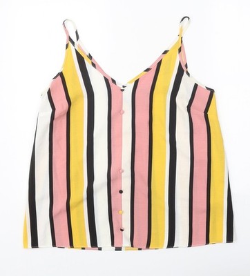 Basic-Tanktop Damen UK Größe 14 Papaya Mehrfarbig